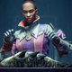 Ikora Rey looks over a Hive worm in disgust.